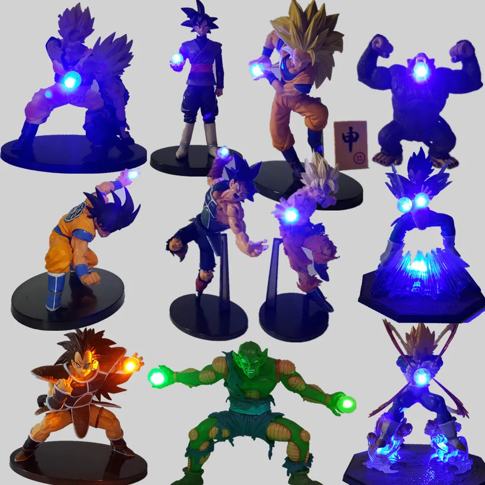 Dragon Ball Z Luminaria светодиодный ночник Сон Гоку черный Вегета Гохан камехамеха Аниме