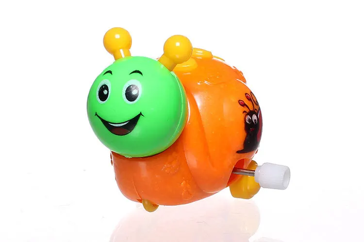 Милая улыбка ветер-вверх весна насекомое Улитка Заводной ребенок игрушка