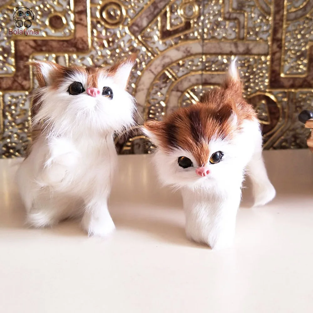 

BOLAFYNIA four kind cats home decoration Toy simulation animal toy adornment for girl gift