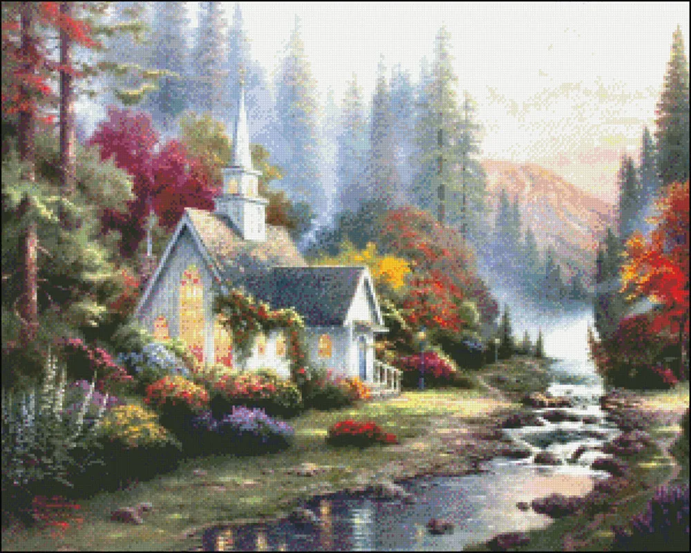 Рукоделие для вышивки DIY Французский DMC высокое качество-счетный набор крестиков