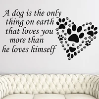 Dog Quote Wall Decals Design Dog Home Bedroom Decor A Dog Is The Only Thing Quote Stickers Grooming Salon Decor X131