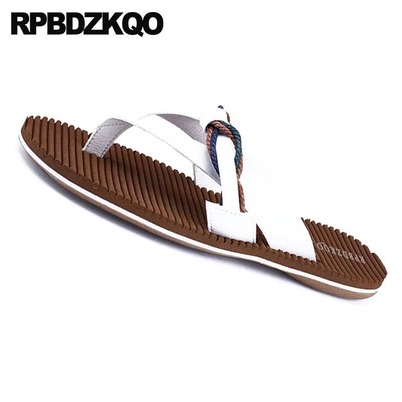 надевать Runway дизайнер обувь пляж белый коричневый воздухопроницаемый 2018 плоские