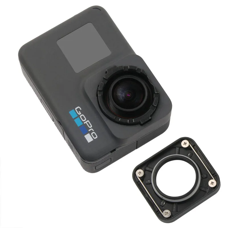 УФ кольцо объектива Замена защитные ремонт чехол рамка для Gopro Hero 5/6/7, черный