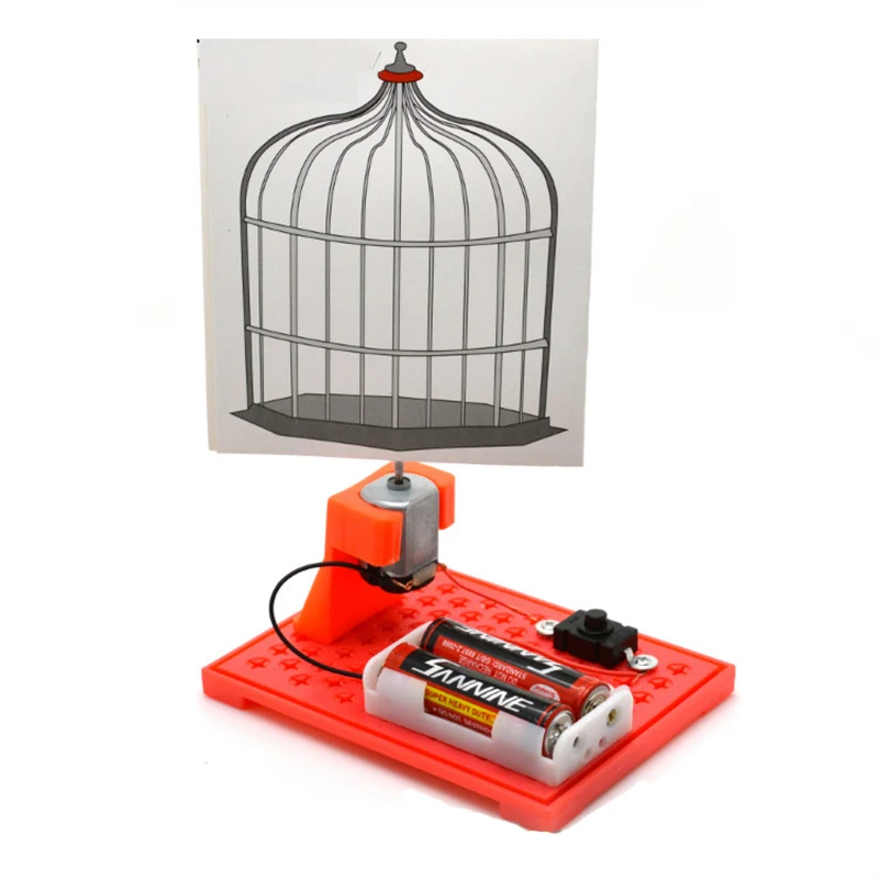 Electric caged bird DIY science and technology small production gizmos Handmade material free shipping