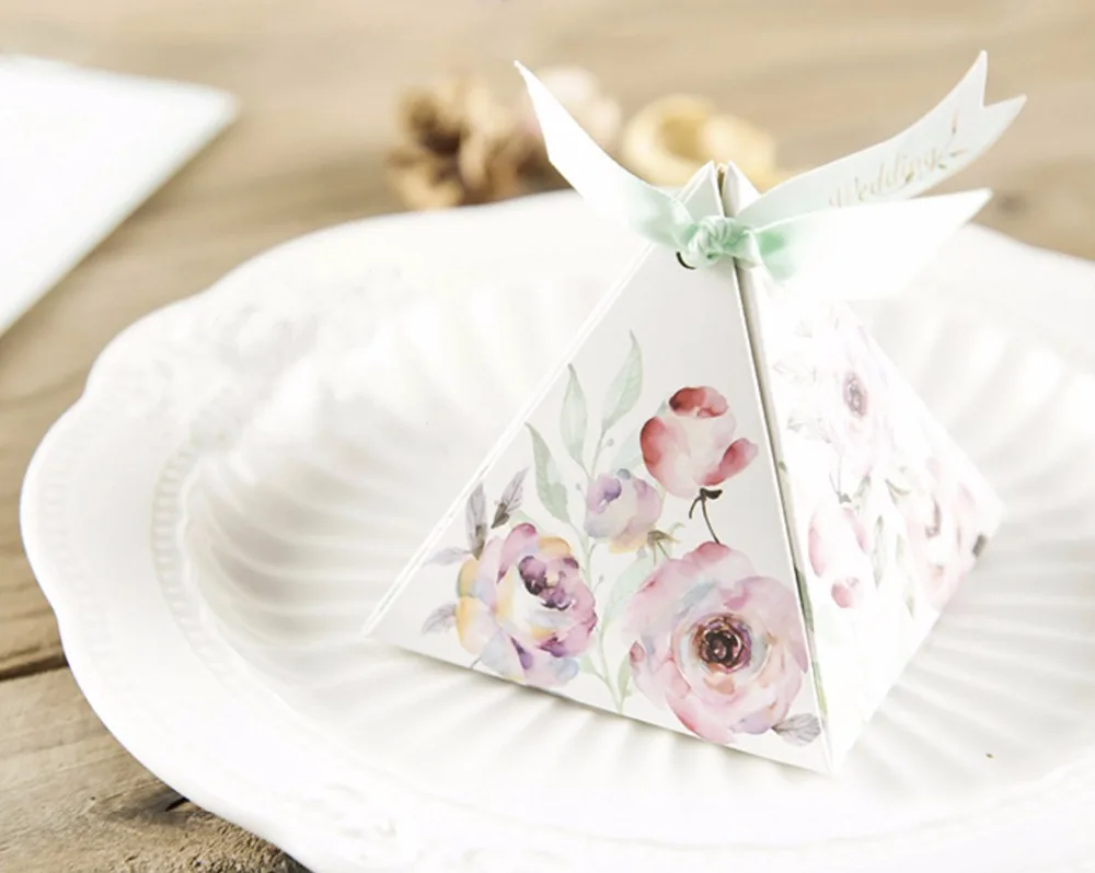 100 шт рекламная Изысканная треугольная Милая Камелия цветок розы Свадебные