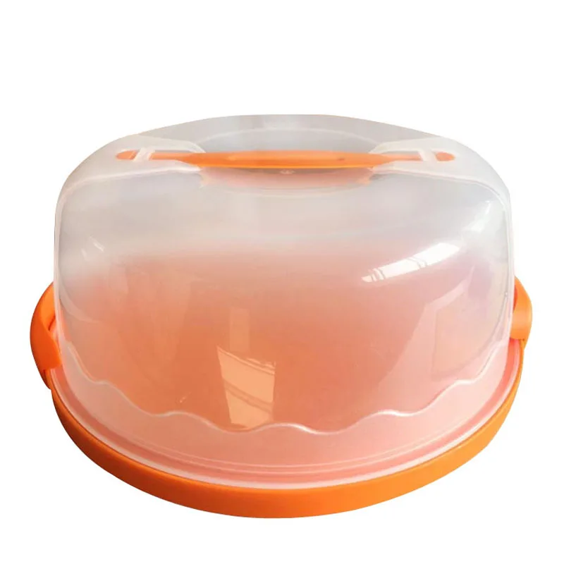 Новый Пластик торт Коробки 10 Инче Экологичные помадка Cake Box Еда контейнер Pasrty