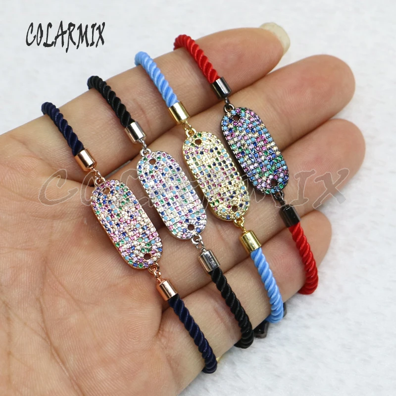 5 шт. Радужный Циркон Браслеты циркон геометрический браслет оптом Турецкая