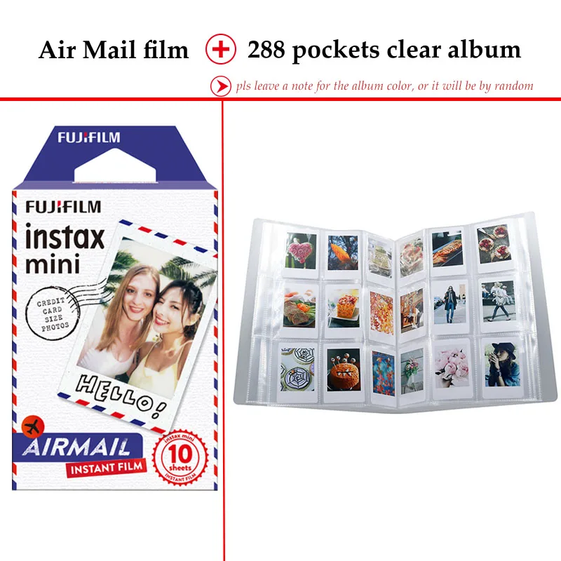 Fujifilm Instax Mini Film Airmail 10 листов для FUJI Instant Photo Camera 9 8 7s 70 90 25 смартфон принтер SP 2
