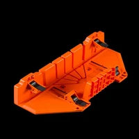 multifunctional miter saw box cabinet 022 54590 degree saw guide woodworking orange 14inch abs plastic mitre box with clamp
