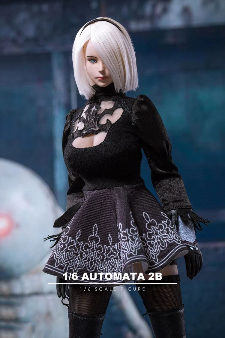 1/6 масштабный сексуальный комплект одежды TF01 1/6 NieR: Automata A2, Женский резной комплект одежды с мечом для девочки 12 дюймов, женское тело фигуры