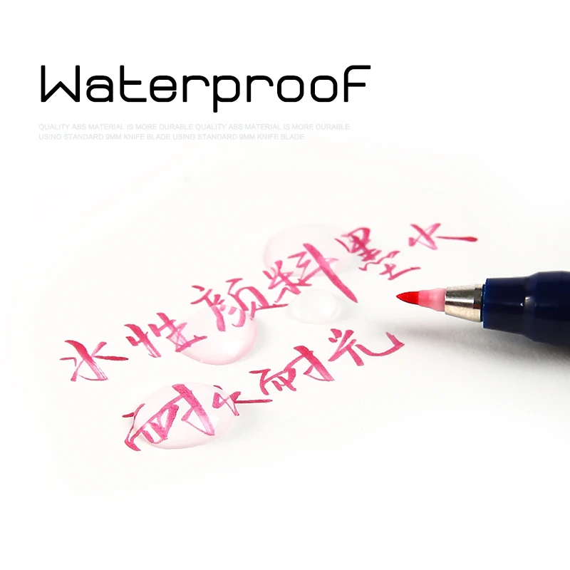TOMBOW 10 цветов японская каллиграфическая ручка водостойкие маркеры Мягкие кисти