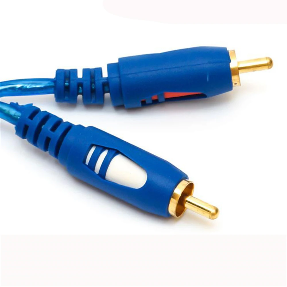 50 шт. популярный AV кабель 2RCA на с позолоченным разъемом 3 5 Аудиокабели RCA наушники