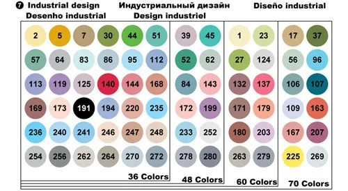 48 industry set FINECOLOUR 36 48 60 72 цвета на спиртовой основе маркер двойная головка кисть художественный эскиз маркер Студенческая живопись Эскиз Рисование маркер - Цвет: 48 industry set
