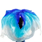 Платок для танца живота, платок из 100% шелка ручной работы, разноцветный градиент, аксессуары для танца живота, реквизит для танцев для детей и взрослых, танцевальный шарф