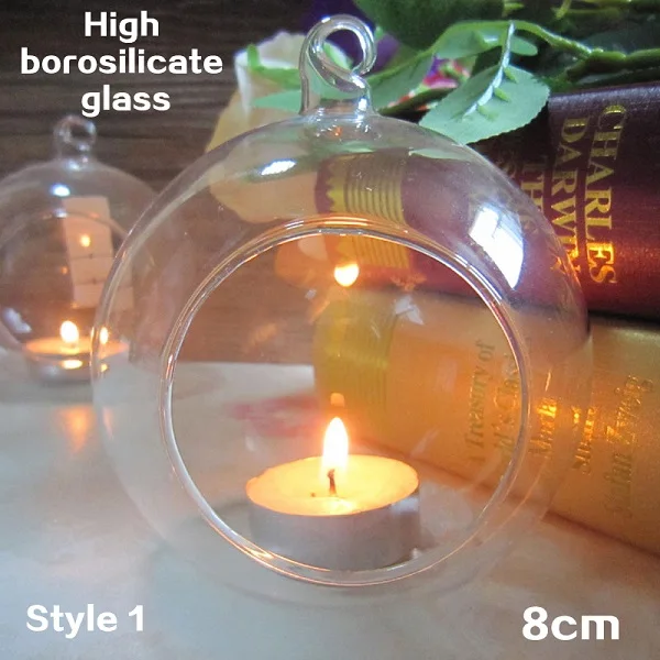 8cm Style 1 Обеденный Декор Подсвечник прозрачный свадебный подсвечник для украшения подвесная ваза День Святого Валентина романтический декор свадебный Декор - Цвет: 8cm Style 1