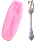 DIY силиконовая форма в форме вилки, формы для выпечки кексов, печенья, шоколада, конфет, инструменты для украшения тортов из мастики