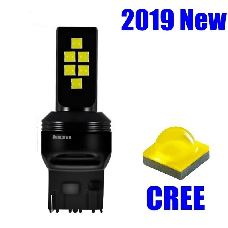 Высококачественная Светодиодная лампа T20 7440 W21W WY21W с чипом Cree для указателей
