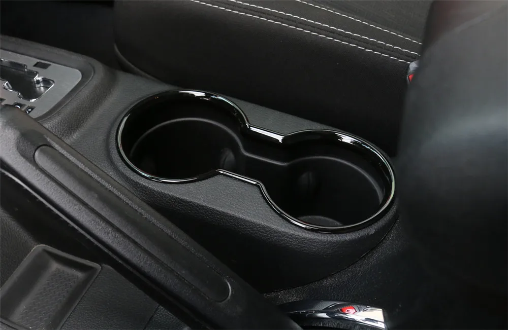 MOPAI Car Interior Gear Shift Knob Panel Cup Holder Decoration Cover Stickers for Jeep Wrangler 2011+ Car Accessories Styling