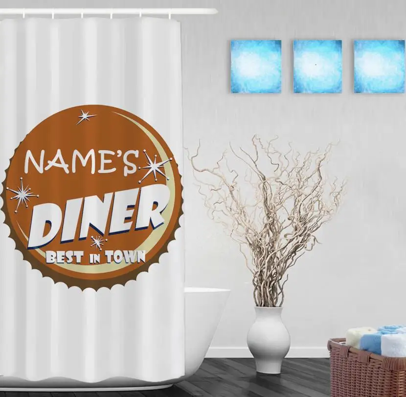 Персонализированная занавеска для душа домашнего декора в стиле ретро лучшая