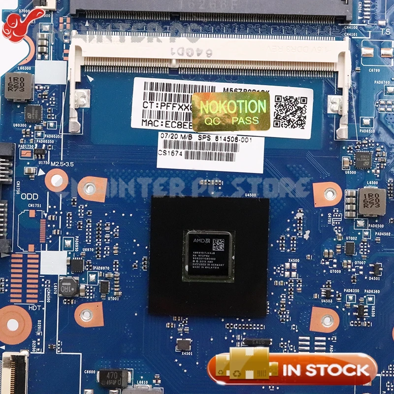 Материнская плата NOKOTION для ноутбука HP 14af 14 af011au основная 814508 001 501 MENTOS10 6050A2731601 MB A01