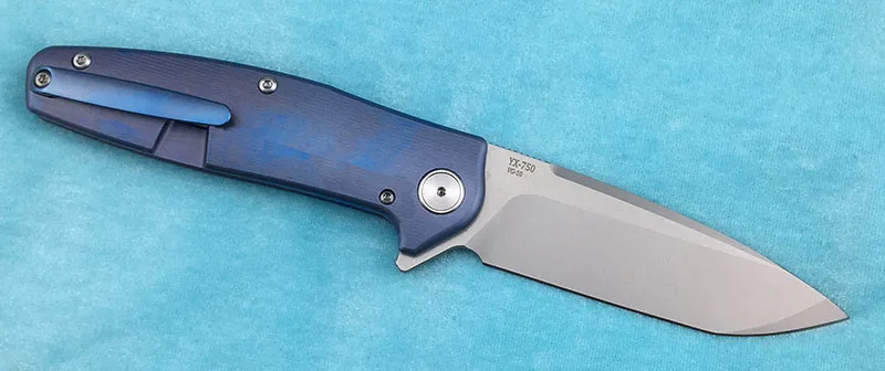 LEMIFSHE X-750 складной нож шарикоподшипник VG-10 лезвие титановая ручка Кемпинг Охота Открытый Карманный фрукты Ножи EDC инструмент