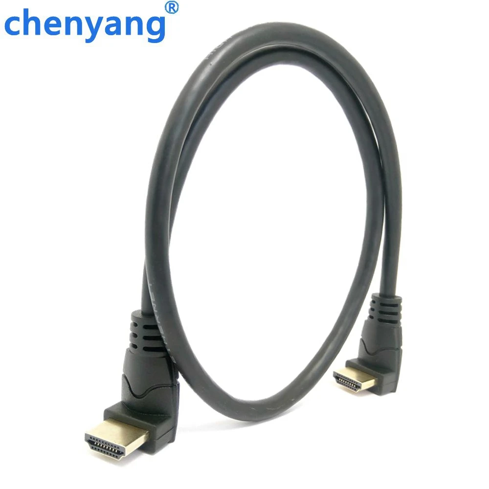 Высокое качество совместимому с HDMI 2 0 4K 3D двойной вверх под углом 90 градусов