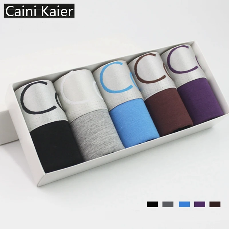 2 компл./лот новые качественные мужские трусы для подарка Мужские шорты боксеры