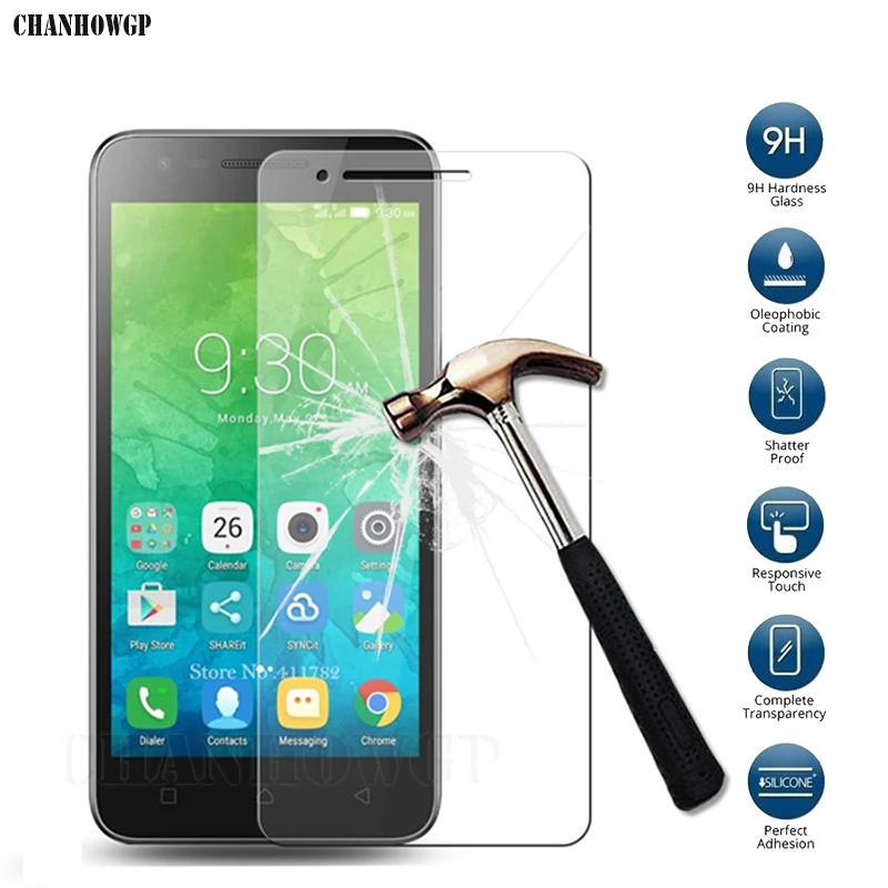 Закаленное стекло 9H с полным покрытием для Lenovo C2 Power Vibe Защитная пленка экрана k10a40