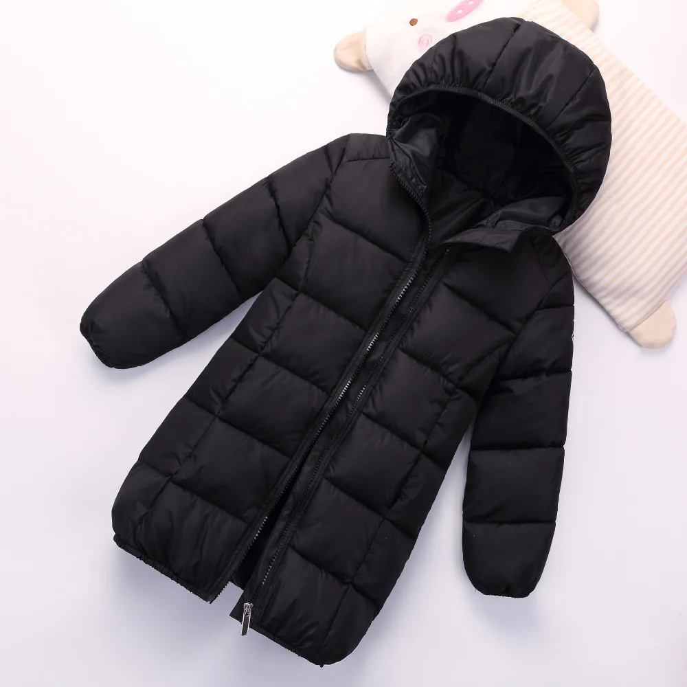 Children duck down jacket For Boys Outerwear Hooded Girls winter coat Thick kids snowsuits long parka 1-7Y | Детская одежда и