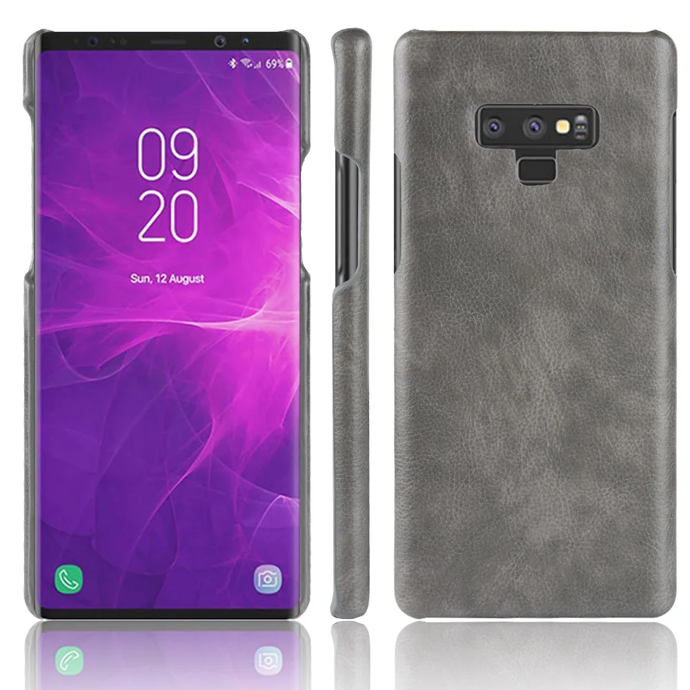 Чехол для Samsung Galaxy Note 9 Роскошный Жесткий чехол из искусственной кожи телефона Note9