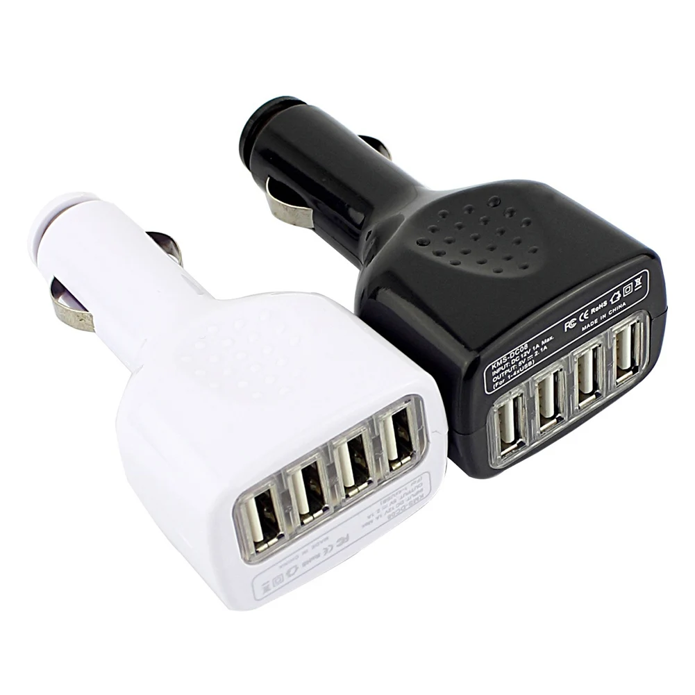 Новое поступление 4 порта универсальный 2.1A USB DC Автомобильное зарядное