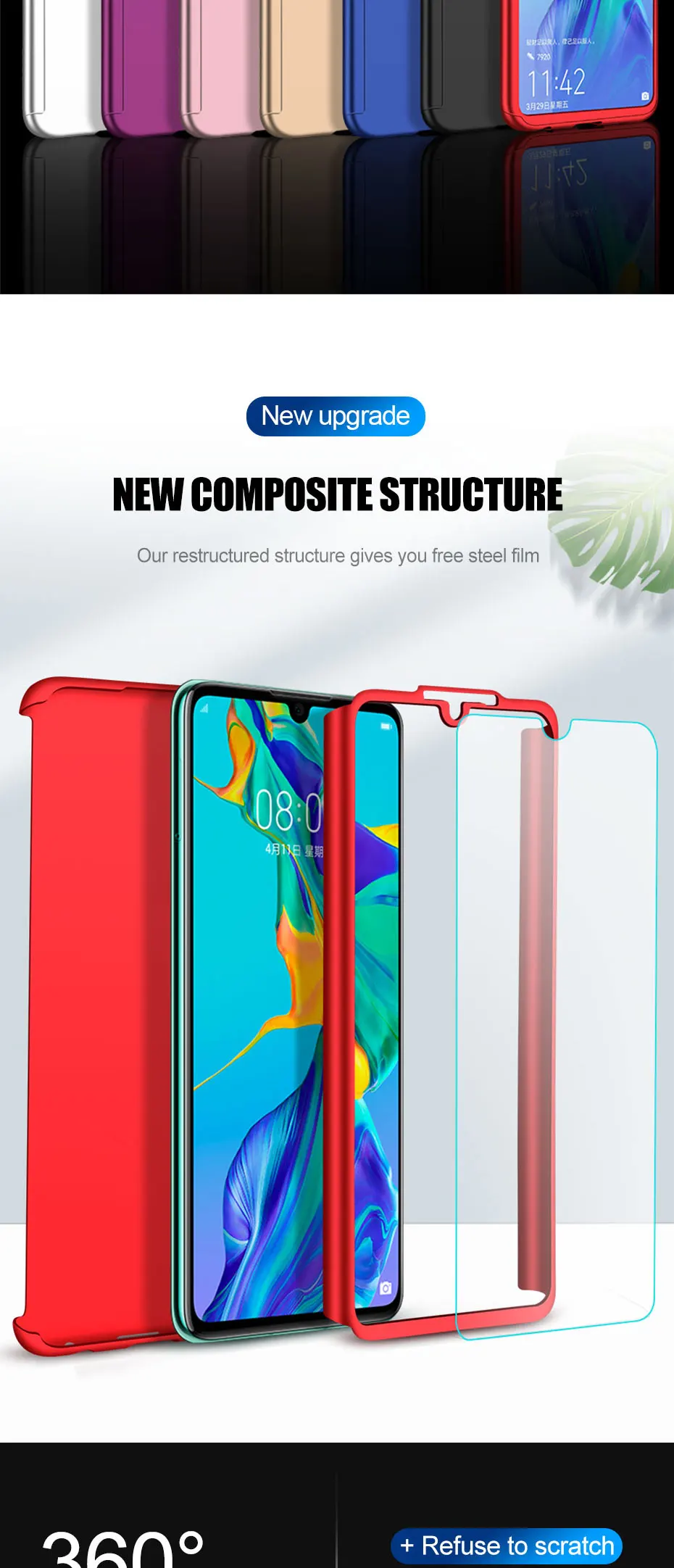 360 полный защитный чехол для телефона для Samsung Galaxy A70 A40 A50 A60 A30 A20E A10 M30 M20 M10 A5 A7 A6 A8 A9 A3 чехол