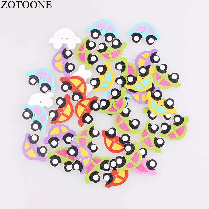 ZOTOONE Diy автомобильные Разноцветные деревянные пуговицы для скрапбукинга аксессуары для шитья одежды 2 мм ручной работы пасхальные пуговицы для рукоделия Декор
