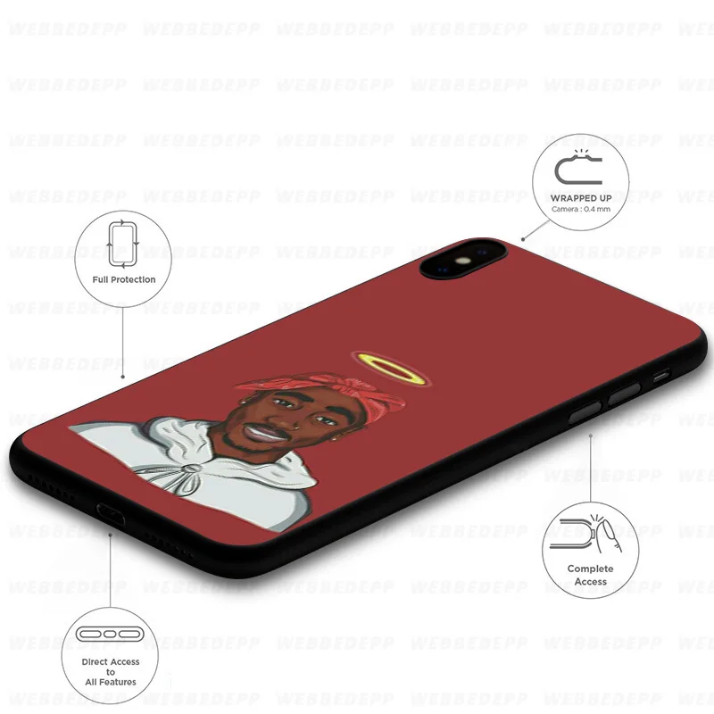 Мягкий чехол WEBBEDEPP 2pac Tupac для Xiaomi Mi 9T 9 8 SE 6 A1 A2 A3 Lite MiA1 MiA2 MiA3 F1 MAX 3 Mi8 CC9E CC9 |