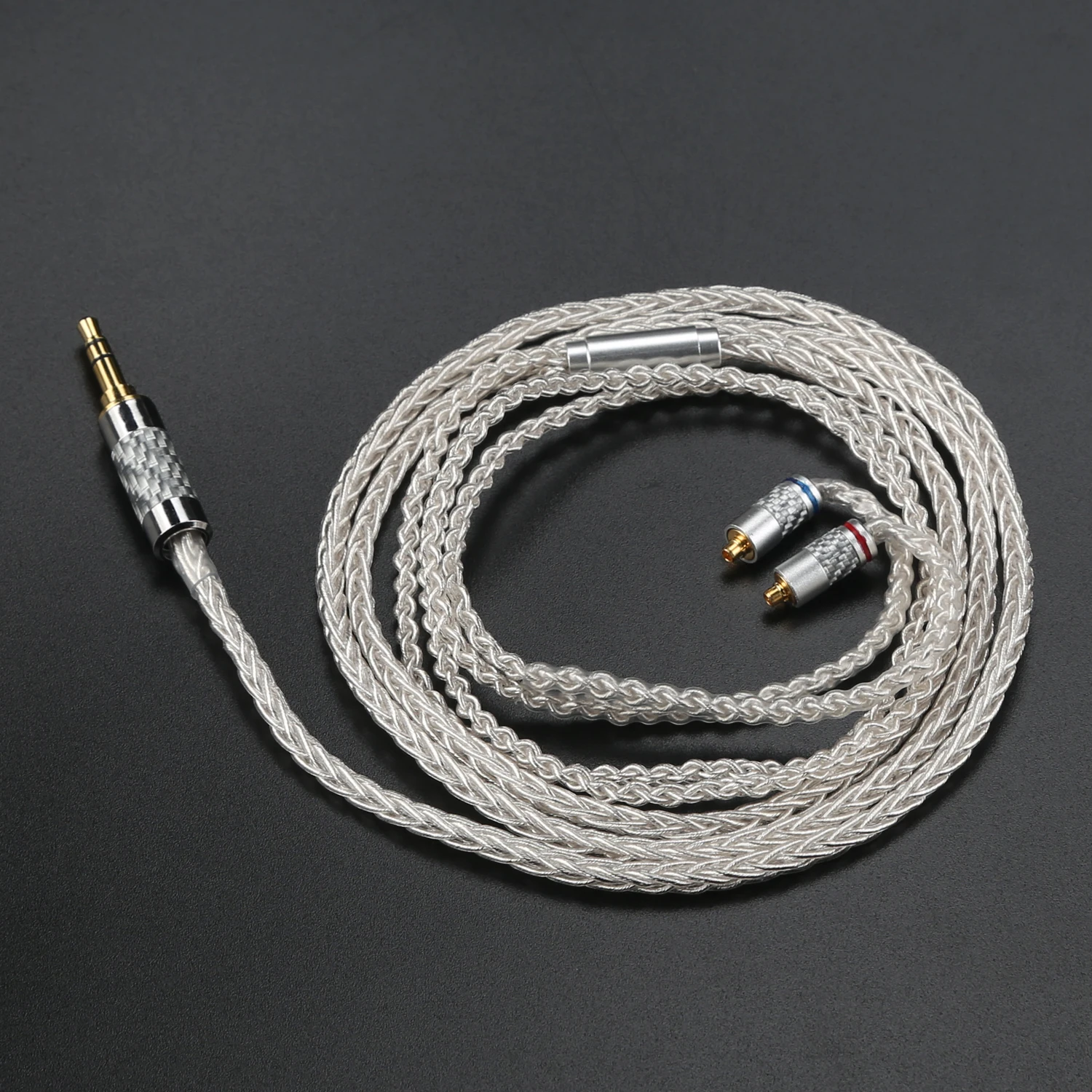 DIY кабель MMCX для Shure SE215 SE535 SE846 UE900 MMCX Earpphone 152 ядра одного серебряного цвета с кристальной платформой покрытие углерода для iPhone xiaomi