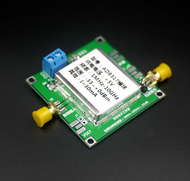 AD8317 (1-10000 мГц) rf Мощность метр логарифмический детектор контроллер 1 мГц до 10 ГГц