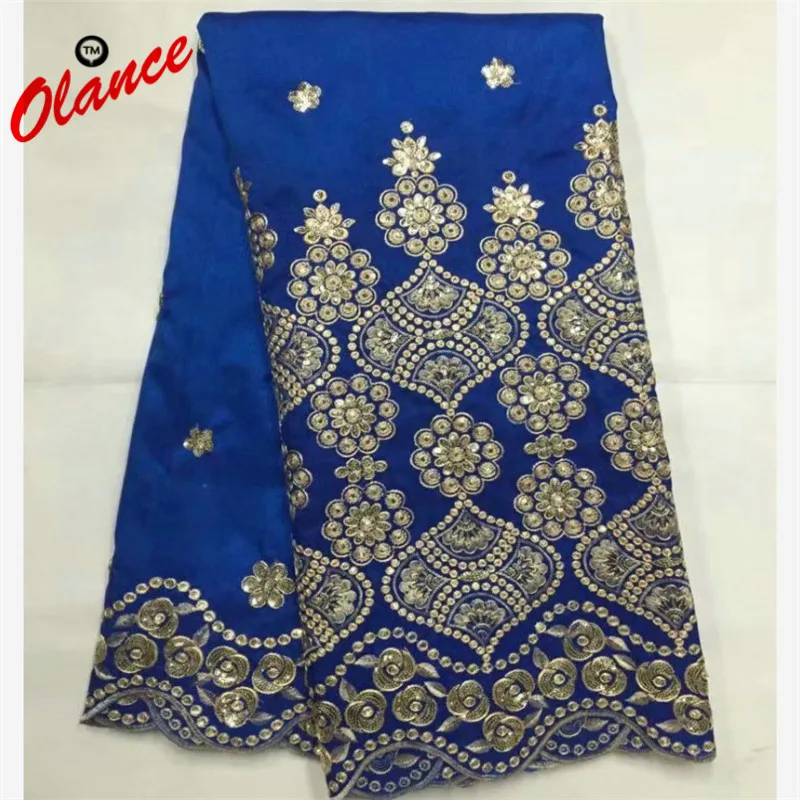 

Big Promotion Sales Mysterious Flowers with sunshine sequins george lace B8G16,Free shipping good quality Satin Lace Fabric