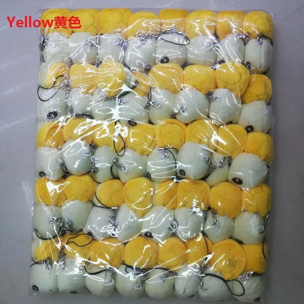 yellow 40 шт. Kawaii смешанные цвета 6 см черепаха плюшевая мягкая игрушка кукла, кулон брелок для ключей кукла; плюшевая мягкая Свадебный букет кукла игрушка - Цвет: yellow