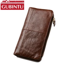 Gubintu Пояса из натуральной кожи большой Ёмкость держателя карты