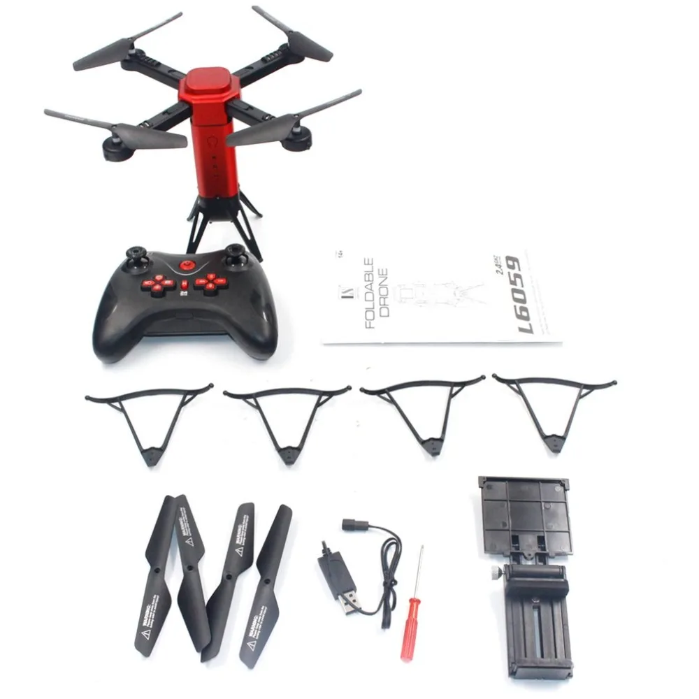 L6059 Смарт селфи RC складной Квадрокоптер Дрон самолет с FPV 720P HD широкоугольная