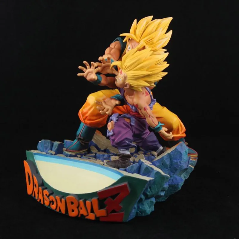 Dragon Ball Классическая сцена отец и сын Kamehameha фигурка 1/8 масштаб окрашенная фигурка Гоку Гохан ПВХ фигурка игрушка Brinquedos