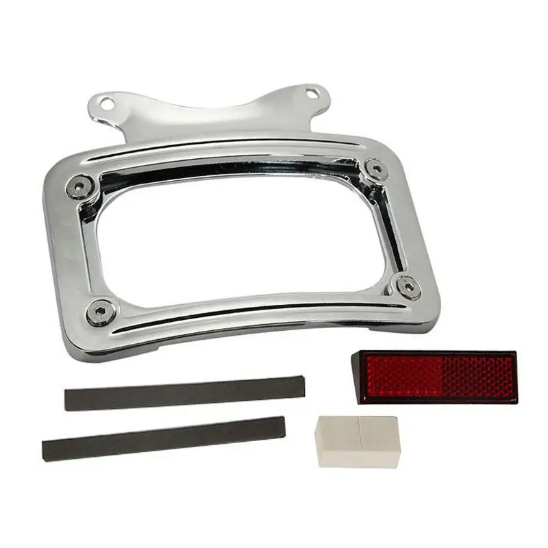 Хромированная рама для мотоцикла с алюминиевым слоем изогнутая рамка номерного