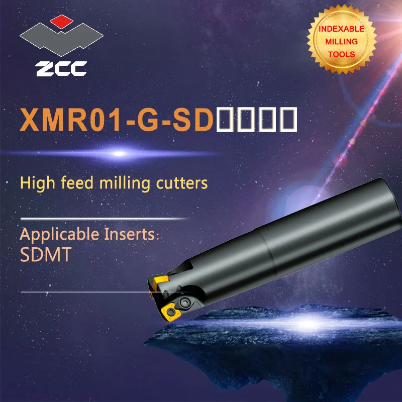 

ZCC.CT high feed milling cutters XMR XMR01 -G-SD high performance CNC lathe tools indexable milling tools