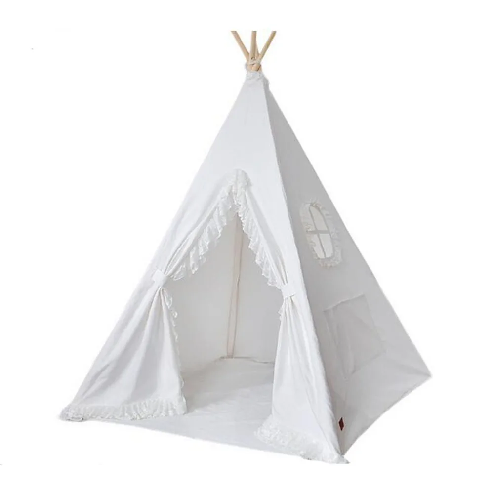 Детская игровая комната lesi игровой дом белого цвета детская палатка вигвам |