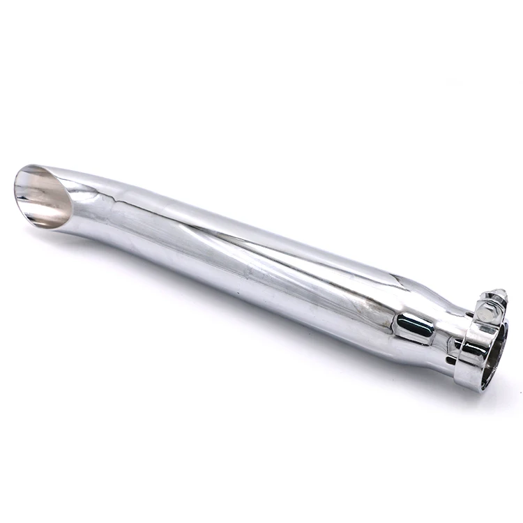 Chrome Turn-out Style Slip-on Universal Exhaust Muffler For Harley Dyna Softail Breakout Sportster 1200 883 FLHR Chopper | Автомобили и