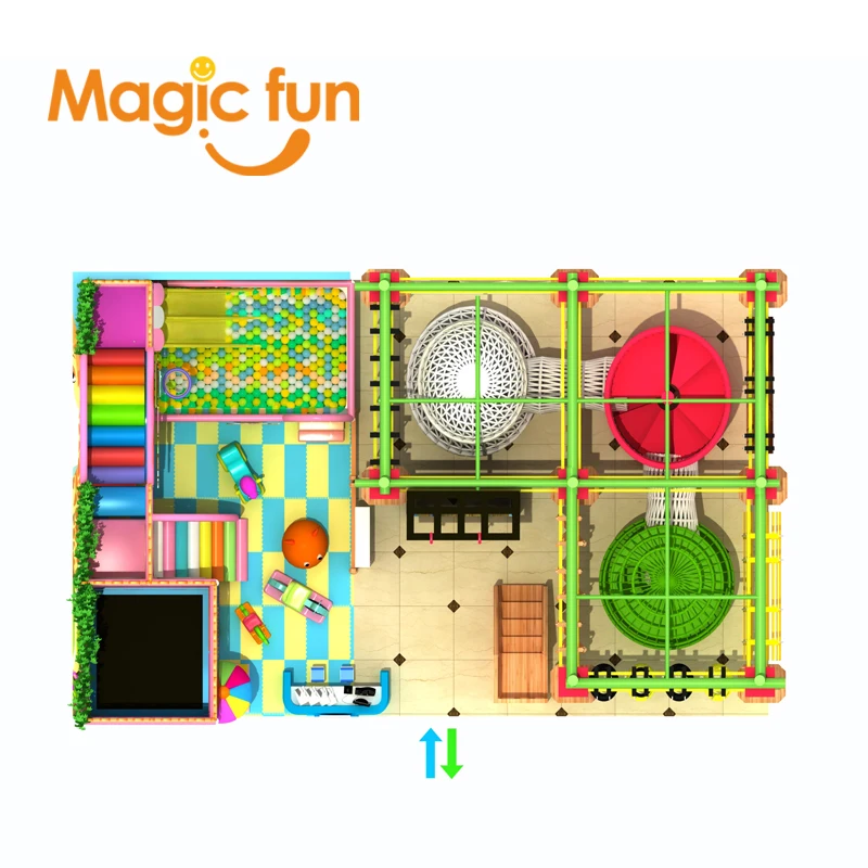 Детская пластиковая игровая площадка MAGIC FUN | Спорт и развлечения