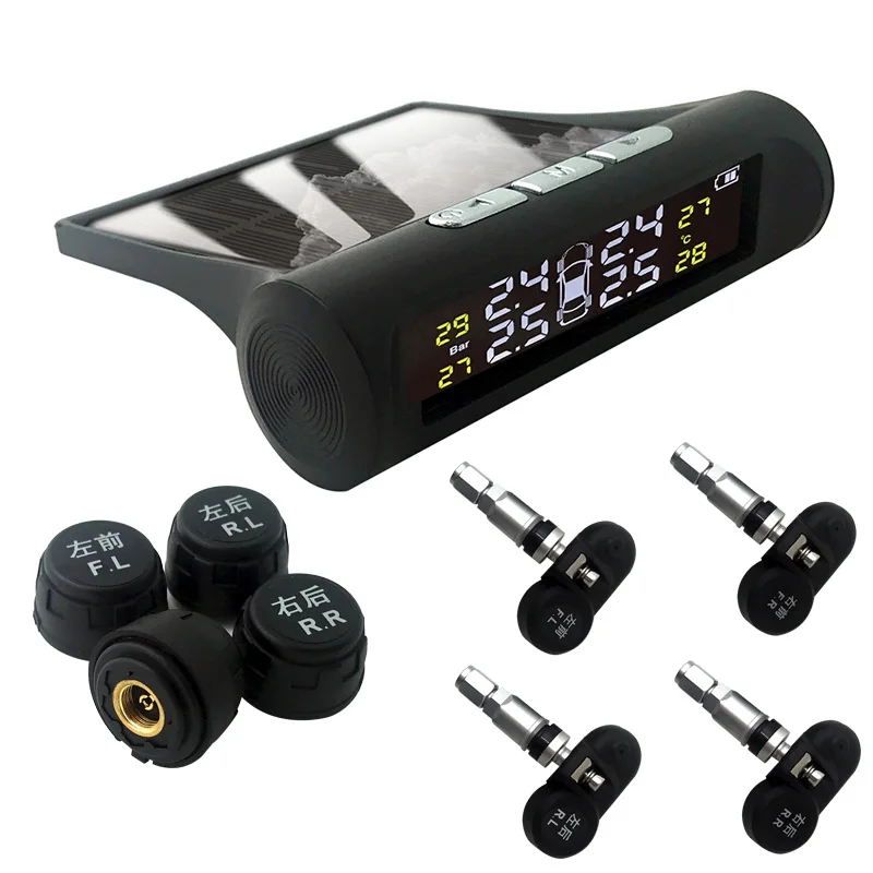 Беспроводная система контроля давления в шинах TPMS на солнечной батарее
