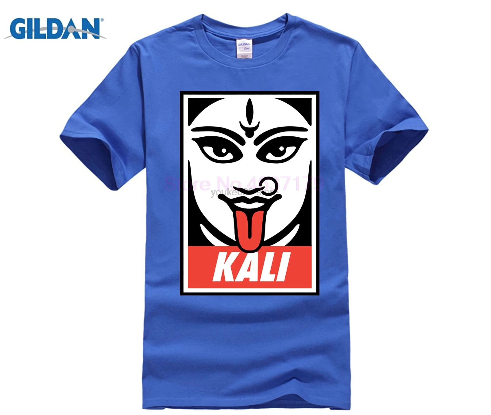 Индуистская богиня Kali II футболка мужская Молодежная чистый хлопок с коротким