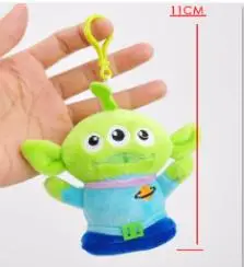 Kawaii аниме История Игрушек 4 инопланетянин 3 глаза плюшевая повязка на голову для взрослых и детей вечерние аксессуары для костюмированной вечеринки - Цвет: 11cm total