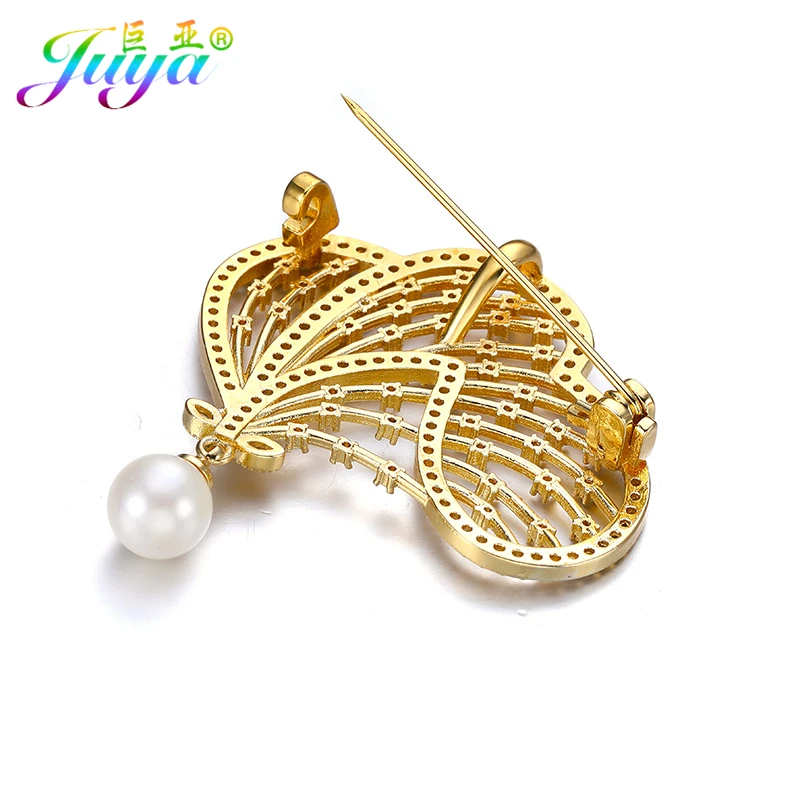 2017 модные Кристаллы Стразы Ali Moda жемчуг золотой цветок булавка для лацкана